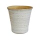 image 1 of Vallo Reactive Glaze Tapered Planter Cream