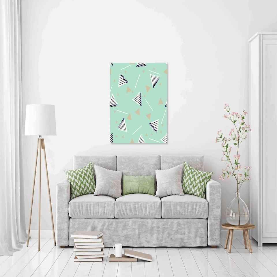 image 1 of Abstract Pastels (Canvas Print) 102cm x 102cm