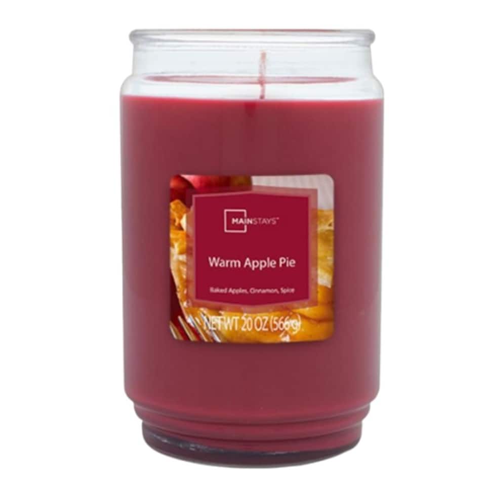 Mainstays Tall Jar Warm Apple Pie Candle 20oz (566g)