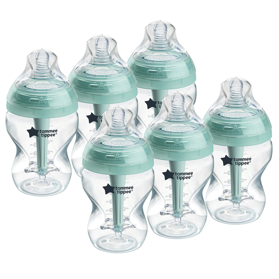 image 1 of Tommee Tippee Advanced Anti-Colic Baby Bottle, 260ml - 6 pack