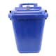 image 2 of Kerbside Compost Caddy with Locking Lid - Blue - for Food Waste Recycling (23 Litre) - Plastic Bin with Composting Guide