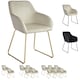 image 9 of Dining Chair Jeane - velvet look, cantilever frame - Set of 4 Black | Velvet Look Black/Black