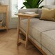 image 3 of Newark Ash Angled Sofa Tablet Table Brown