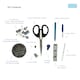 image 6 of Trimits Essentials Sewing Kit - Travel Case, Threads, Needles, Scissors & Accessories, 23.5x13x3.5cm, DIY & Home