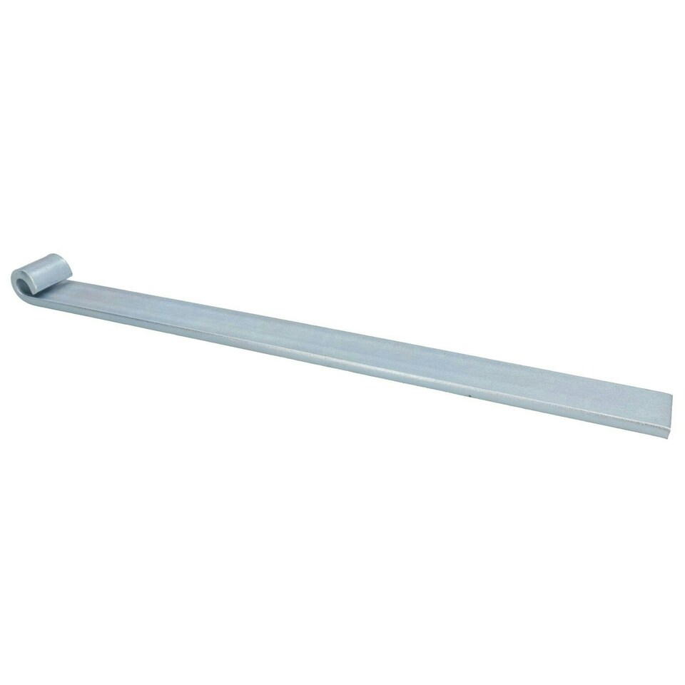 image 1 of HD Long Tailgate Straight Hinge 460mm x 40mm + 12.5mm Bolt on Gudgeon Pin 8pk Silver