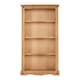 image 2 of Corona Medium Bookcase - L29 x W83.5 x H150 cm - Distressed Waxed Pine Brown
