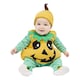 image 2 of Pumpkin Green Stripes Fancy Dress Costume Unisex Baby - 6-9 Months