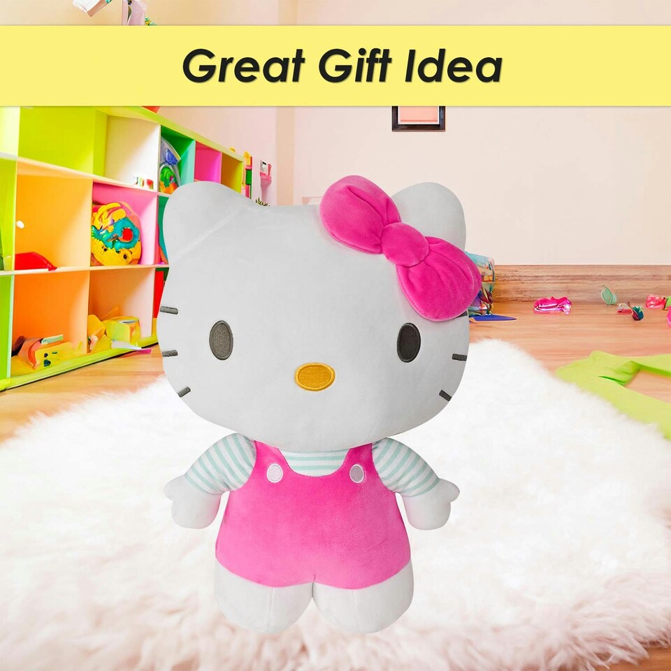 image 1 of Hello Kitty Soft Toy Large Plush Pink Cute Plush Huggable Cuddly 60cm Pink