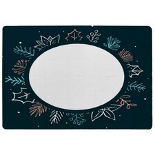 Winter Flowers (Rug) Blue | Medium: 80x150cm