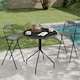 image 4 of COSTWAY Outdoor Folding Barstools Set of 2 Bar Height Patio Chairs