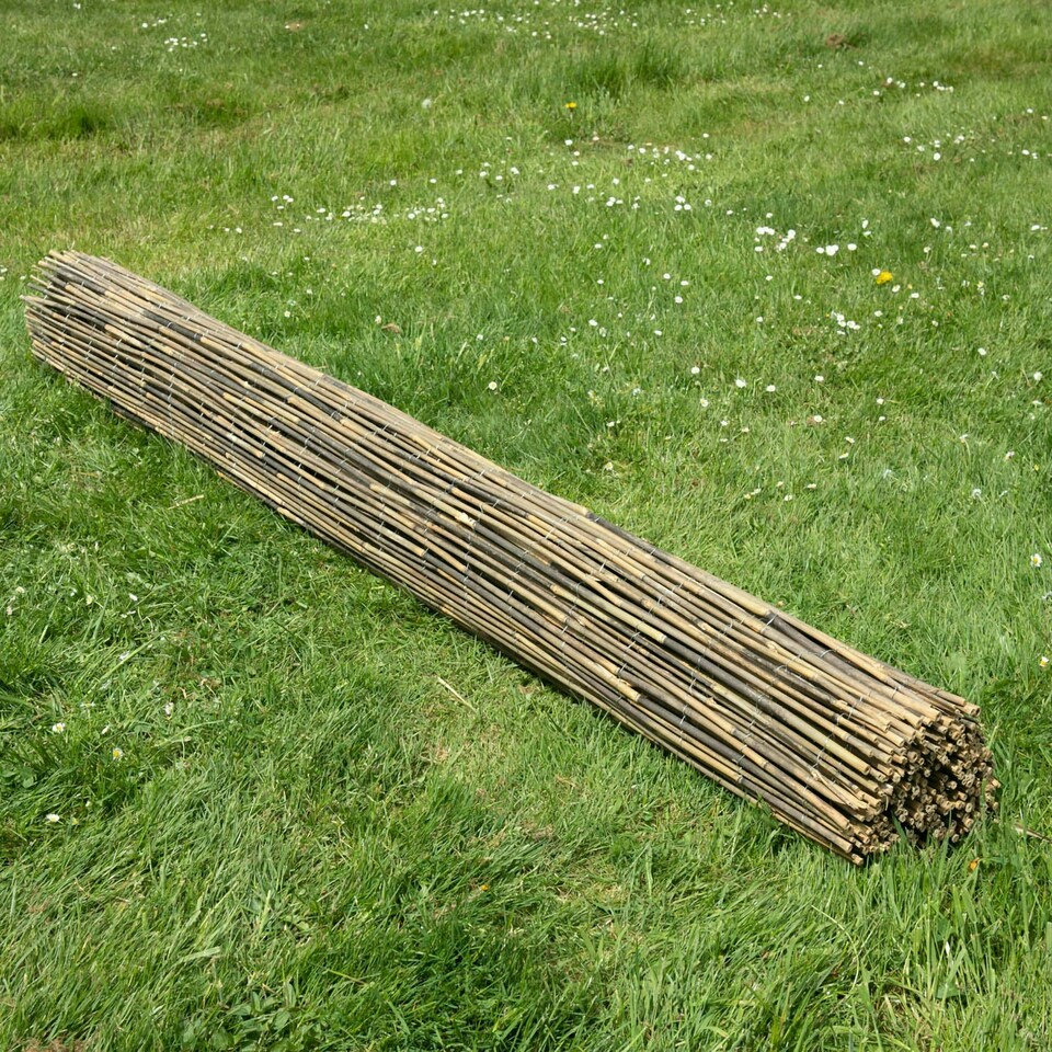 image 1 of Primrose Bamboo Cane Natural Garden Screening Roll Privacy Screen 4m x 1m