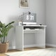 image 2 of HOMCOM Computer Desk Writing Table Study Workstation High Gloss White