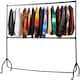 image 1 of House of Home Clothes Rail Two Tier Heavy Duty Garment Hanging Rack In Black 4ft long x 7ft | Black