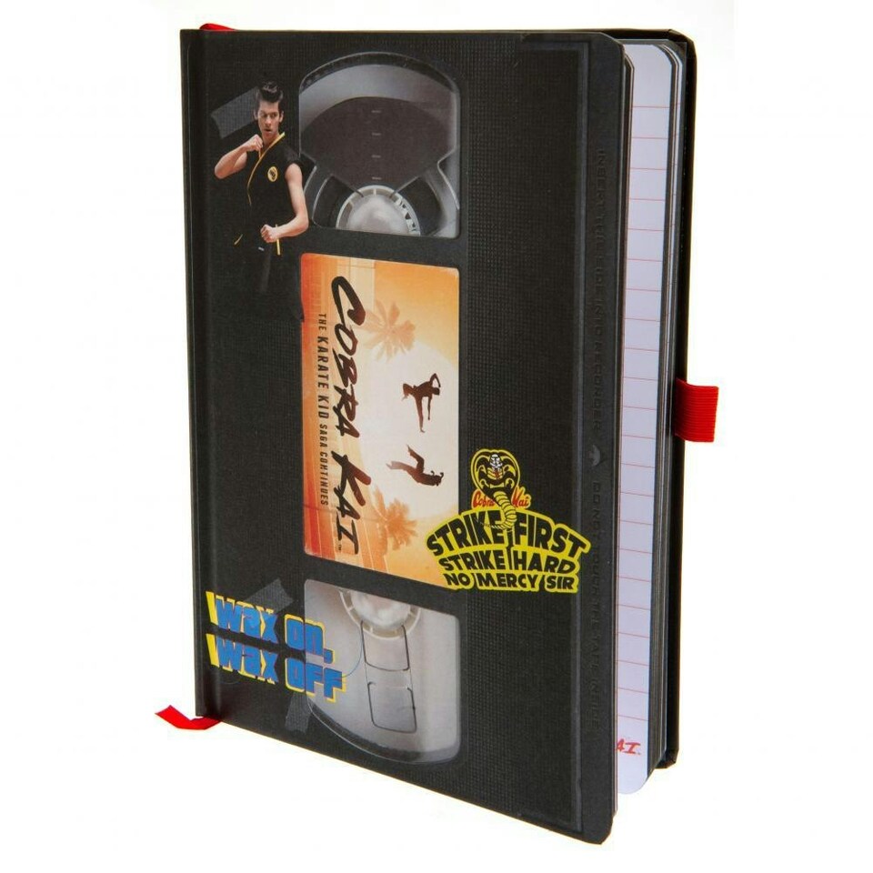 Cobra Kai Premium VHS A5 Notebook - Black/Orange/White - One Size