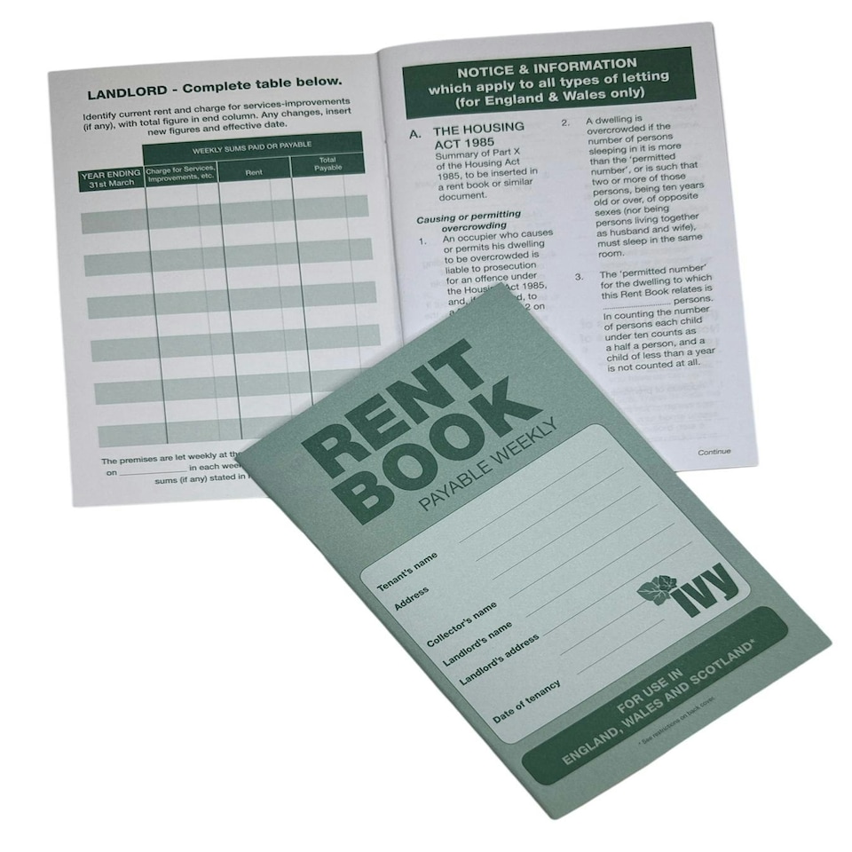 image 1 of Rent Book For Use in England, Wales & Scotland