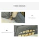 image 6 of Outsunny 2 Pieces Patio Chair Cushion Set, High Back Seat Pads with Pillow, Grey 