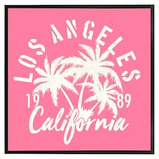 Los angeles california (Picutre Frame) Black | XS