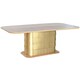image 1 of Dining Table Home ESPRIT Golden Brass Mango wood 210 x 110 x 76 cm N/A