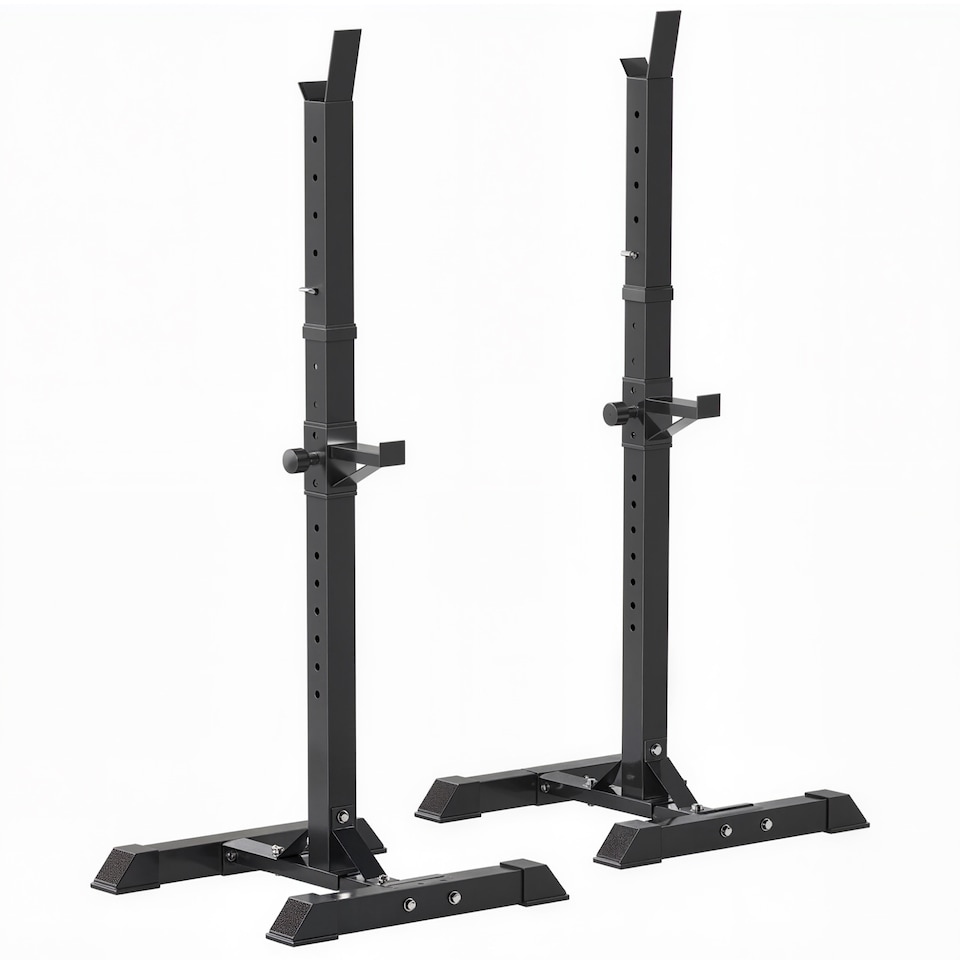 image 1 of HOMCOM Power Rack Weight Stand Bar Barbell Squat Stand Spotter, for Home Workout