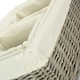 image 4 of Set of 4 Wicker Grey Wash Lined Storage Tray Brown