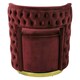 image 5 of Interiors by Premier Red Wine Velvet Upholstered Round Chair, Accent Chair for Living Room, Accent Lounge Chair for Home, Office