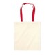 image 1 of Westford Mill Contrast Handle Bag For Life - Natural/Classic Red - One Size Brown