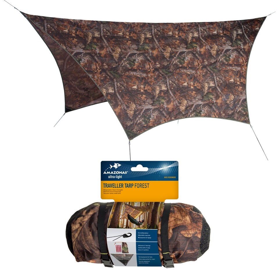 image 1 of Amazonas Camping Hammock Rain Tarp – Traveller Forest