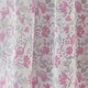 image 3 of Mia Pink Floral Print Sheer Voile Panels - Pair 140 x 137cm (55x54")