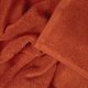 image 2 of Luxury Zero Twist Egyptian Cotton Bath Towels 70 x 120cm - Pack of 2 | Orange | Terracotta | Bath towel