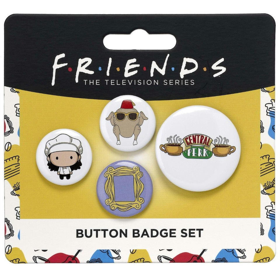 image 1 of Official Friends Monica Button Badge Set FTB0008