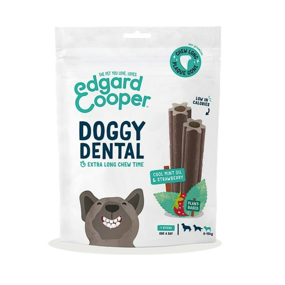 image 1 of Edgard & Cooper Dental for Dogs Strawberry & Mint Small 7 sticks