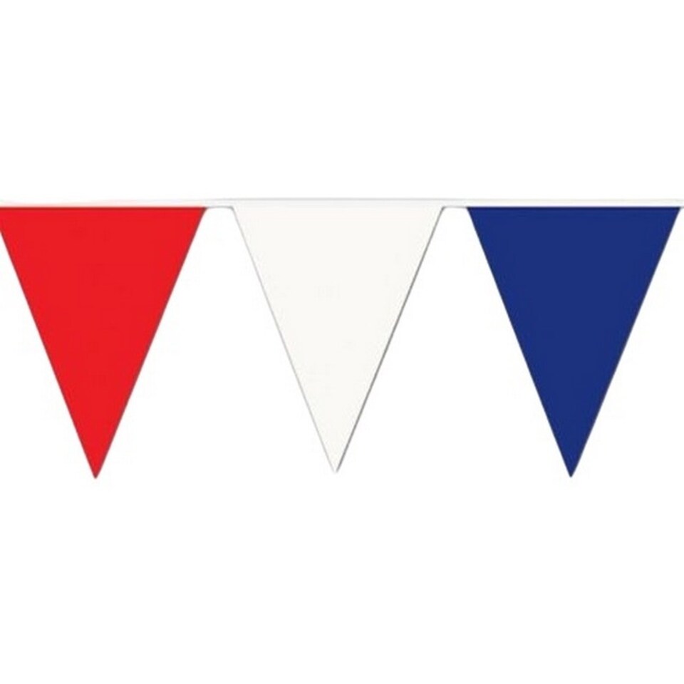 image 1 of Unique Party Plain Banner - Red/White/Blue - One Size Red