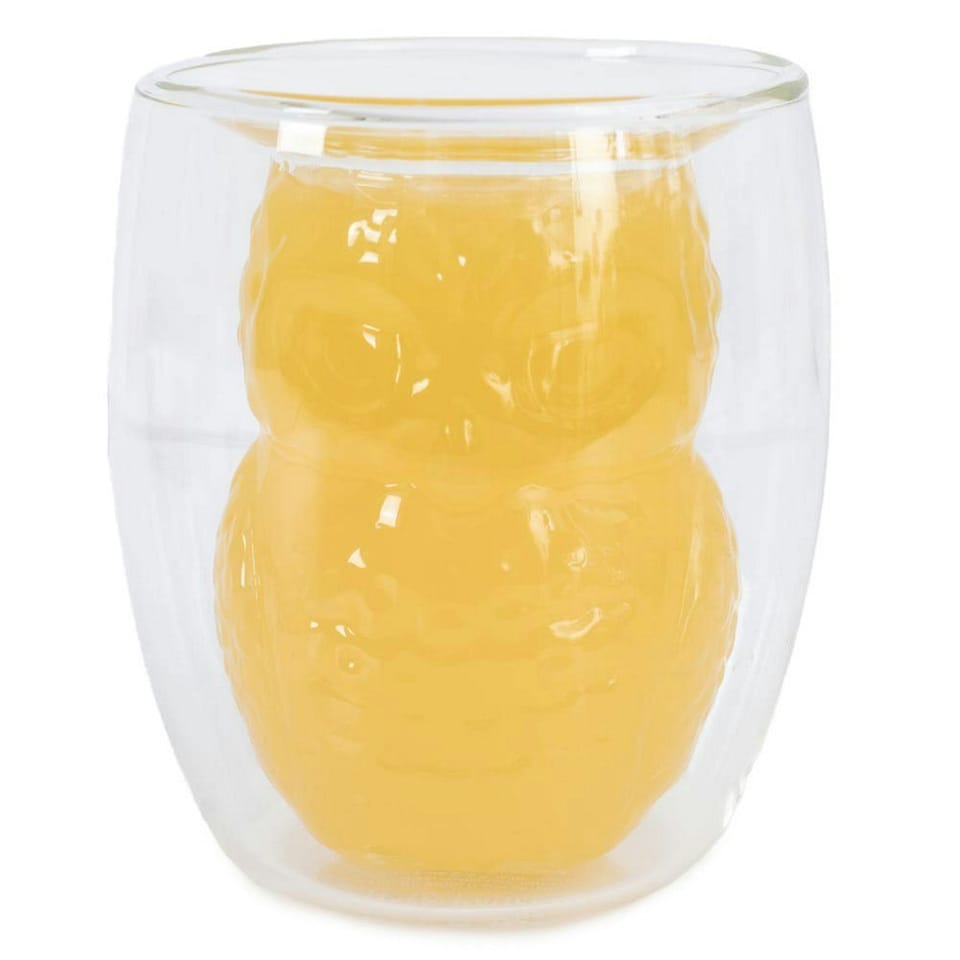 image 1 of Harry Potter 3D Hedwig Glass - Clear - One Size | Clear | 1