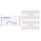 image 1 of Nail Sticker (white) - # Pale Beige Nail - 32pcs White