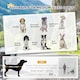image 4 of PawHut Pet Bicycle Trailer Water Resistant Carrier 3 Wheels Push Pull Brake