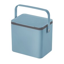 EKO Food Waste Compost Bin, Kitchen Countertop Food Waste Caddy, Titanium Blue, 4 Litre