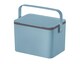image 1 of EKO Food Waste Compost Bin, Kitchen Countertop Food Waste Caddy, Titanium Blue, 4 Litre