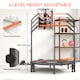 image 4 of HOMCOM 48" Foldable Mini Trampoline Fitness Trampoline Rebounder for Adults with Adjustable Foam Handle, for Indoors, Outdoors, Cardio Training, Orange | Orange