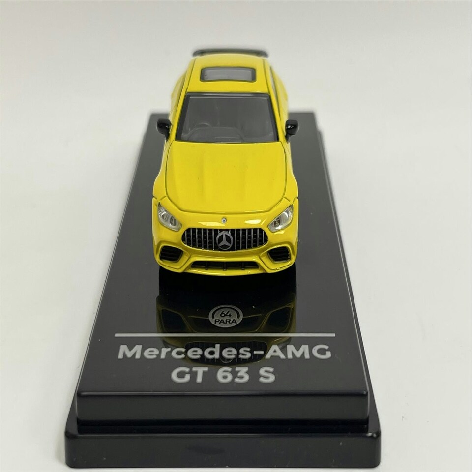 image 1 of 2018 Mercedes AMG GT 63S Yellow RHD 1:64 Scale Paragon 65285