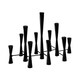 image 4 of Parker 11 Piece Candle Centerpiece - Mild Steel - L27 x W51.5 x H42 cm - Silver | Silver | 1