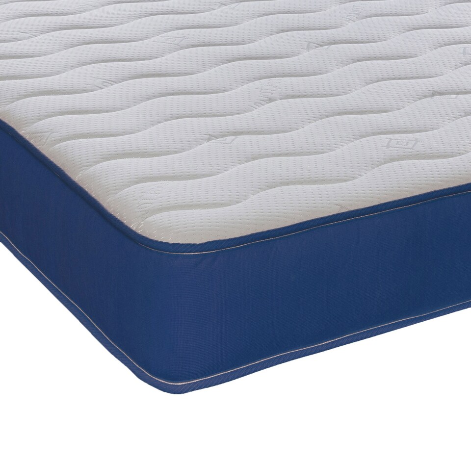 image 1 of Hybrid Memory Foam & Pinna-Coil Mattress - Soft/Medium Cooltouch+ Breathable | Blue | King