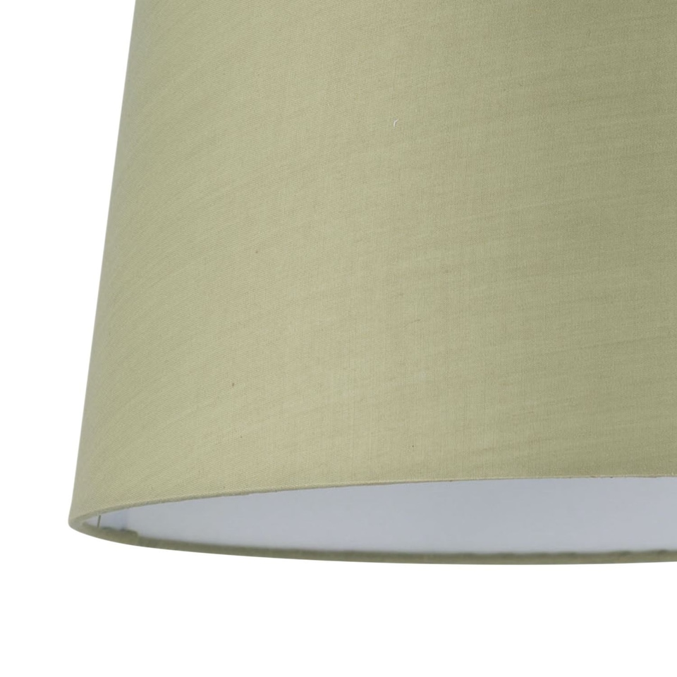 image 1 of Sage Green Cotton 28cm Taper Cylinder Pendant or Lamp Shade | Green | Medium | 1