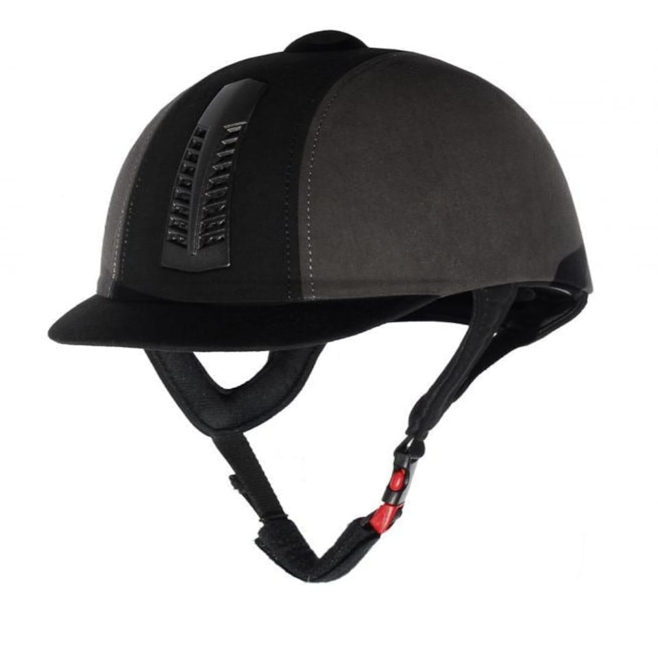 image 1 of Rhinegold Pro Riding Hat Black | Size: 53cm/6.1/2
Colour: Black/Grey