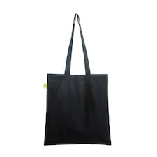 United Bag Store Cotton Fairtrade Shopper Bag - Black - One Size