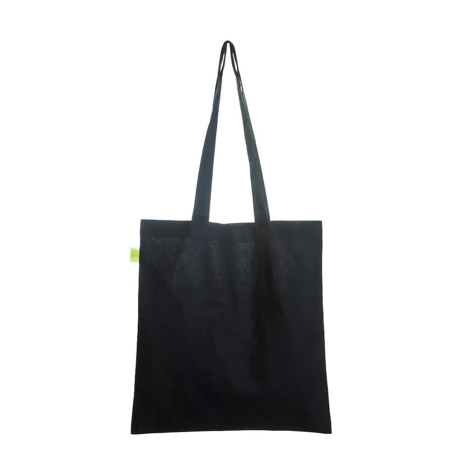 United Bag Store Cotton Fairtrade Shopper Bag - Black - One Size