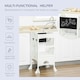 image 5 of HOMCOM Kids Step Stool Toddler Kitchen Stool with Blackboard Lockable Handrail 