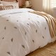 image 3 of Wylder Josephine Embroidered Muslin Duvet Cover Set | White | White/Pink | King | 1