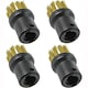 image 3 of SPARES2GO Brass Wire Brush Nozzles compatible with Karcher Steam Cleaner (Pack of 4)