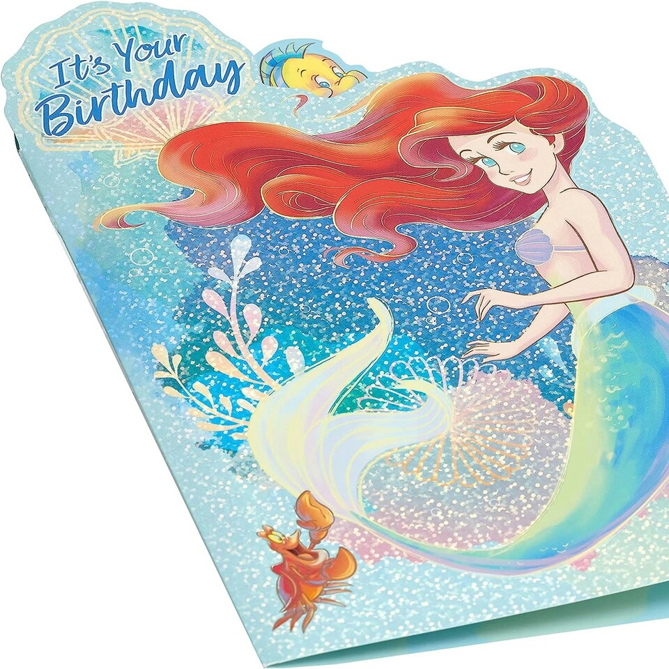 image 1 of Disney Sweet Ariel Design Pop Up Birthday Card