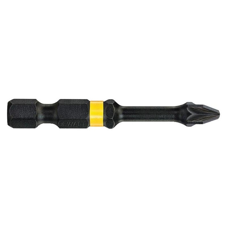 Dewalt Power Tools Extreme Impact Torsion Bits, Pozidriv - Multi Colour - PZ2 50mm Pack of 5